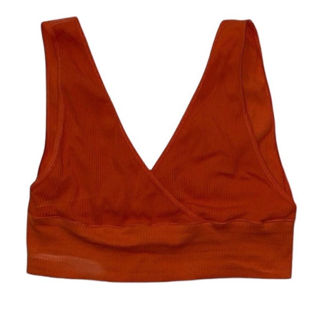 Faded Rose Ribbed Bralette Size XL